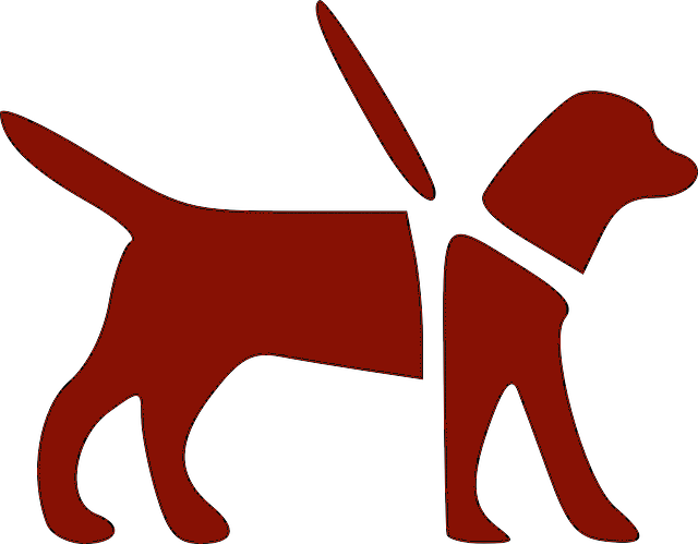 Icono de perro guía