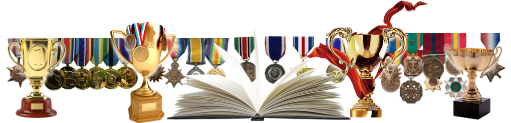 Trofeos, condecoraciones y medallas